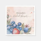 Serviette En Papier Baie Chic Douce Fraise Fête de Mariage (Devant)