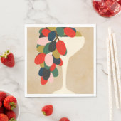 Serviette En Papier Baie de raisins (En situation)