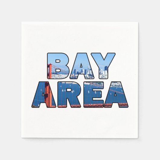 Serviette En Papier Baie de San Francisco (Devant)