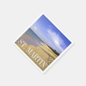 Serviette En Papier Baie Longue Long Bay Beach, St. Martin (Coin)