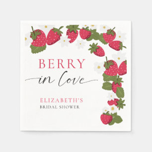 Serviette En Papier Baies Amoureuses Fleurs de Mariage Fleuriste en Fr