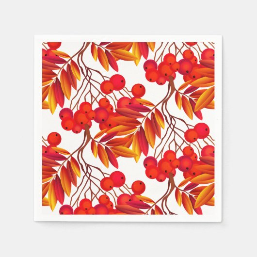 Serviette En Papier Baies d'automne (Devant)