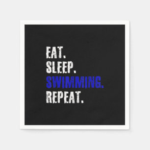 Serviette En Papier Baignade Et Baigneurs Design Cadeau Été