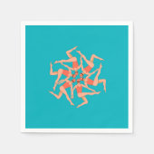 Serviette En Papier Baigneurs - Baignade synchronisée (Devant)