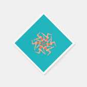 Serviette En Papier Baigneurs - Baignade synchronisée (Coin)