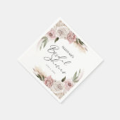 Serviette En Papier Baigneuse Florale Bohème (Coin)
