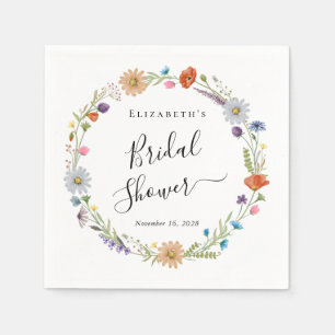 Serviette En Papier Baigneuse Florale Bohème