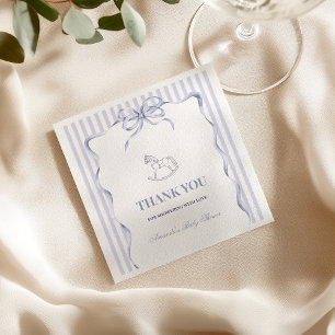 Serviette En Papier Baignoire à bascule Cheval bleu ondulé pour bébé G
