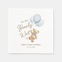 Bain de bébé garçon Ourson Bleu Blanc