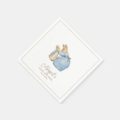 Serviette En Papier Bain de bébé lapin classique (Coin)