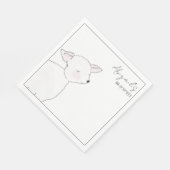 Serviette En Papier Bain de bébé Petit Agneau (Coin)