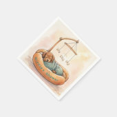 Serviette En Papier Bain de bébé teckel (Coin)
