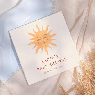 Serviette En Papier Bain de soleil Vintage Garçon Baby Shower