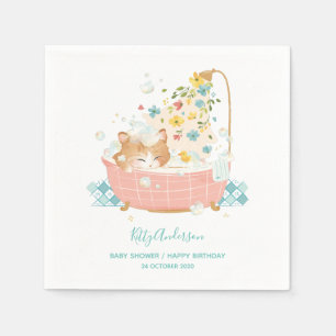 Serviette En Papier Bain moussant Fleur de Chat Kitty