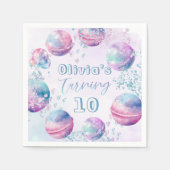 Serviette En Papier Bain neutre genre faire la fête d'anniversaire (Devant)