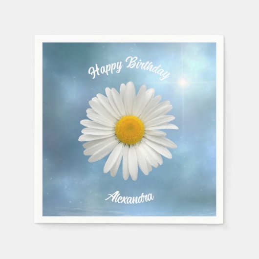 Serviette En Papier Baise blanche gaie (Devant)