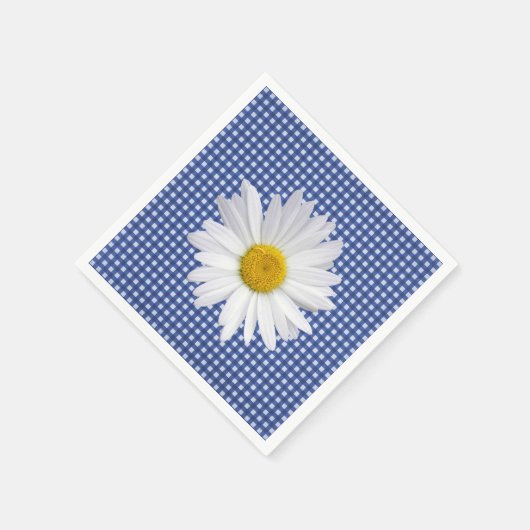 Serviette En Papier Baise blanche sur En vichy (Coin)