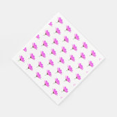 Serviette En Papier Baise rose (Coin)