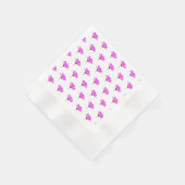 Serviette En Papier Baise rose (Coin)