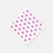 Serviette En Papier Baise rose (Coin)
