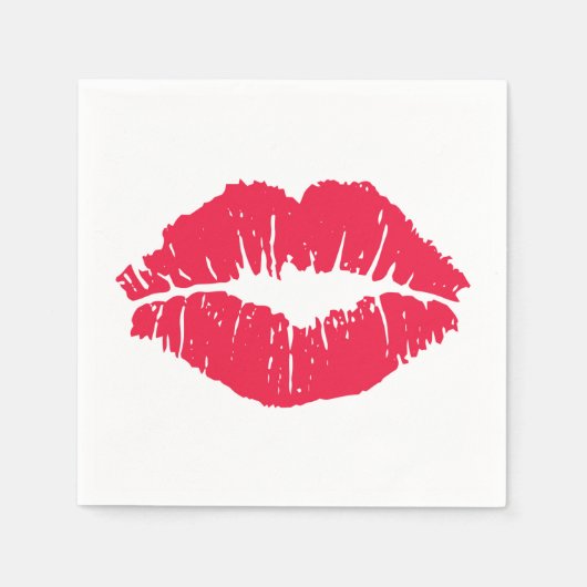 Serviette En Papier Baiser à lèvres (Devant)