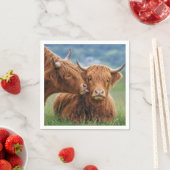 Serviette En Papier Baiser de vache des Highlands (En situation)