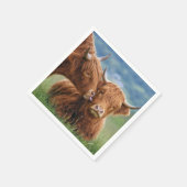 Serviette En Papier Baiser de vache des Highlands (Coin)