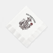 Serviette En Papier Baiser d'une rose (Coin)
