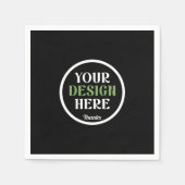 Serviette En Papier baiser personnalisé, unique, élégant et minimalist (Devant)