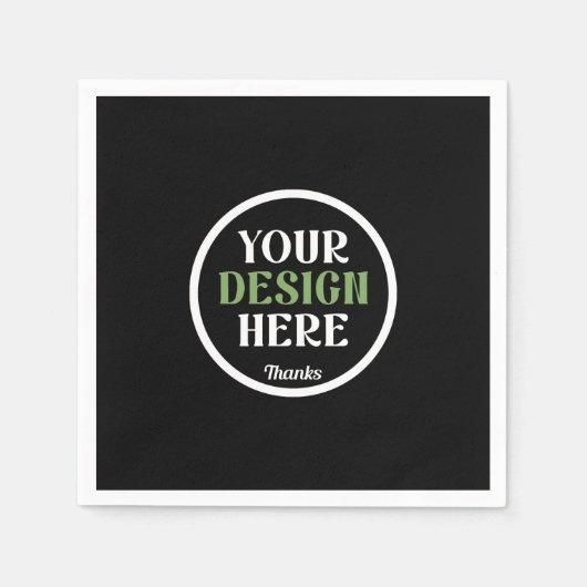 Serviette En Papier baiser personnalisé, unique, élégant et minimalist (Devant)