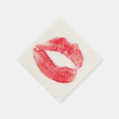 Serviette En Papier Baiser Red Lips Papier Napkin (Coin)