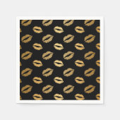 Serviette En Papier Baisers dorés (Devant)