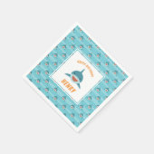 Serviette En Papier Bait de requin Fête d'anniversaire personnalisée (Coin)