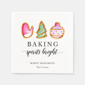 Serviette En Papier Baking Spiritueux Bright Baking Party Simple (Devant)