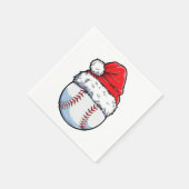 Serviette En Papier Bal de baseball de Noël Noël Noël Noël Noël Noël N (Coin)