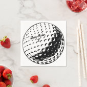 Serviette En Papier Bal de golf (En situation)