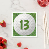 Serviette En Papier Bal de golf 13e Anniversaire serviettes (En situation)
