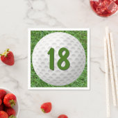Serviette En Papier Bal de golf 18e anniversaire serviettes (En situation)