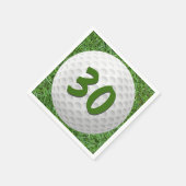 Serviette En Papier Bal de golf 30e Anniversaire serviettes (Coin)