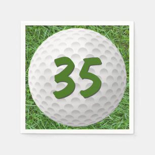Serviette En Papier Bal de golf 35th Birthday Napkins