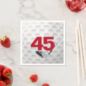 Serviette En Papier Bal de golf 45e anniversaire (En situation)