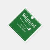 Serviette En Papier Bal de golf de retraite Drapeau moderne (Coin)
