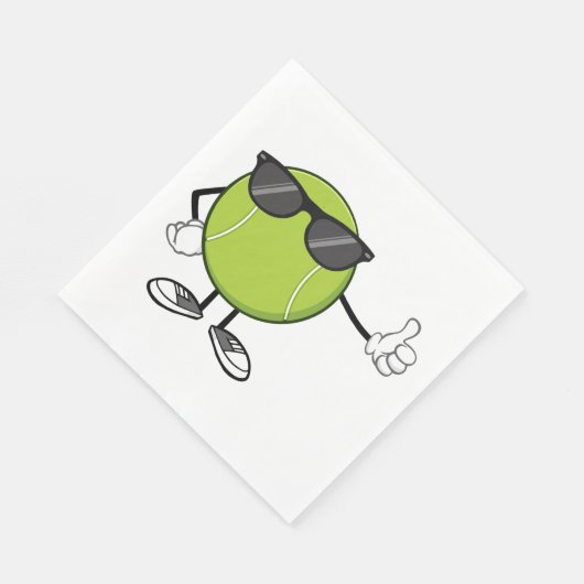 Serviette En Papier Bal de tennis ensoleillé (Coin)