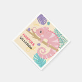 Serviette En Papier Balances et queues Reptile fille Anniversaire (Coin)
