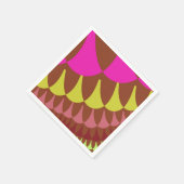 Serviette En Papier Balances roses et Brown (Coin)