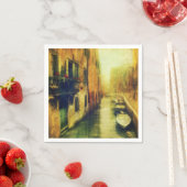 Serviette En Papier Balcon du Canal de Venise (En situation)