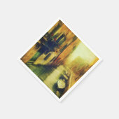 Serviette En Papier Balcon du Canal de Venise (Coin)