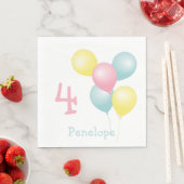 Serviette En Papier Balcons d'anniversaire enfant serviettes (En situation)
