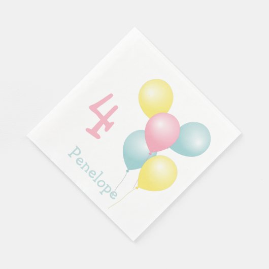 Serviette En Papier Balcons d'anniversaire enfant serviettes (Coin)