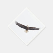 Serviette En Papier Bald Eagle en vol (Coin)